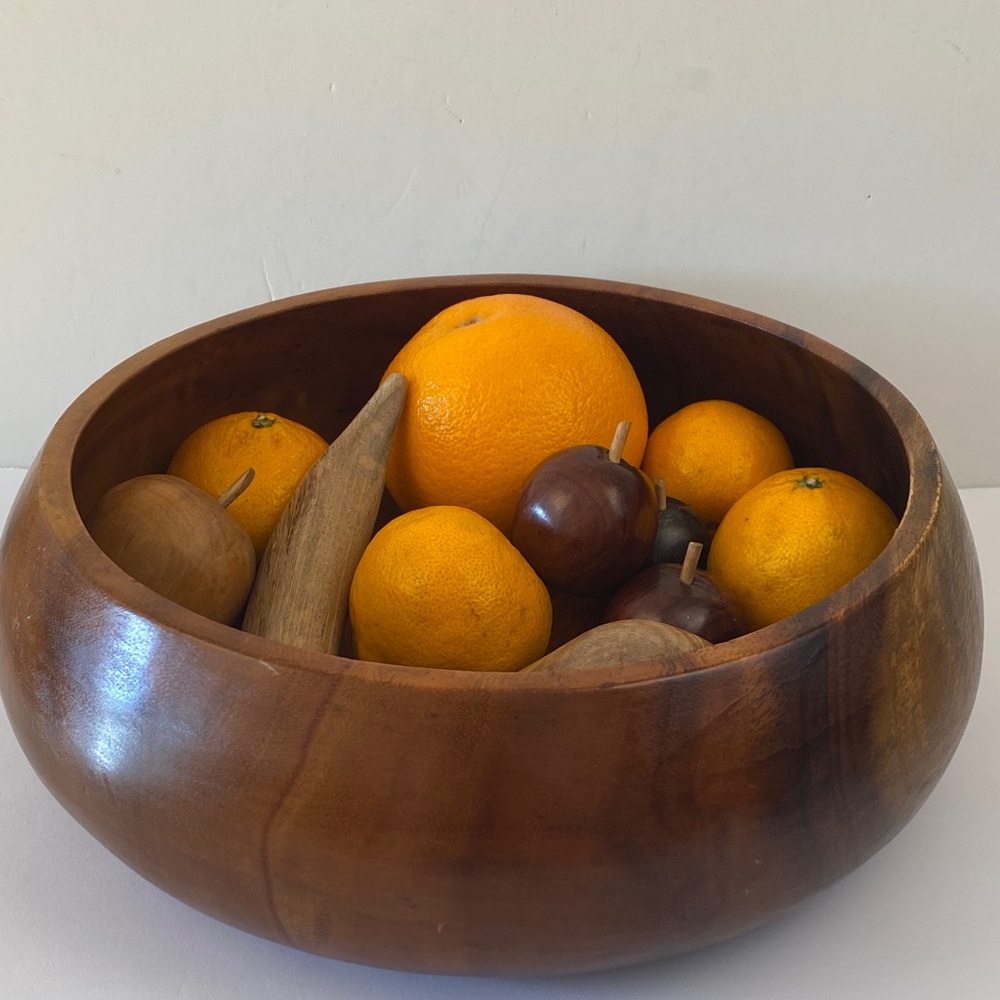 Handcrafted Large Wooden Bowl Monkey Pod Wood